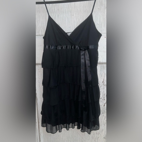 🪩Black Tired Ruffle Mini Dress by Charlotte Russe🪩 - Picture 6 of 6